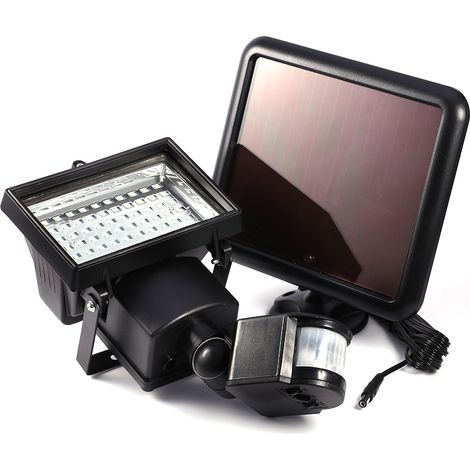 Faro di sicurezza a energia solare con sensore di movimento e 60 LED SMD, faretto da giardino. (1/5)