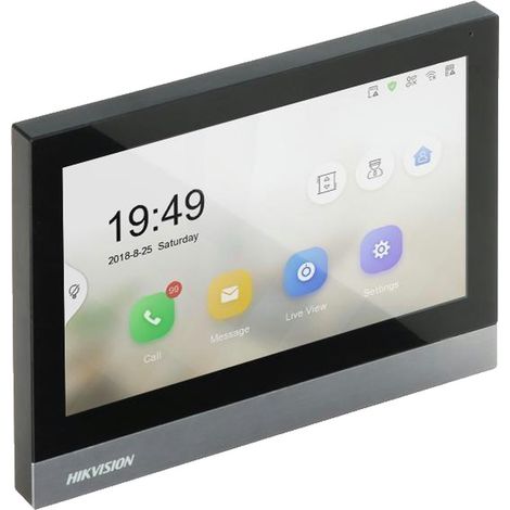 Moniteur vidéo interphone Hikvision DS-KH8380-TE1 7 pouces TFT (1/3)