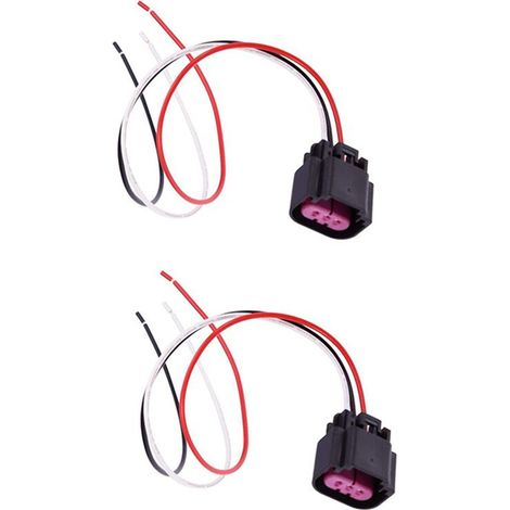 Adecuado para 2 conectores de sensor de presión de combustible flexibles 13577394 PT-E85-2, adecuado para arnés de conector de sensor de combustible E85 (1/4)