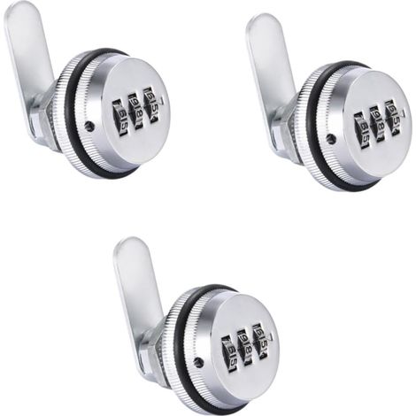 Lot de 3 cadenas à came à code, verrous de boîte aux lettres (1/5)