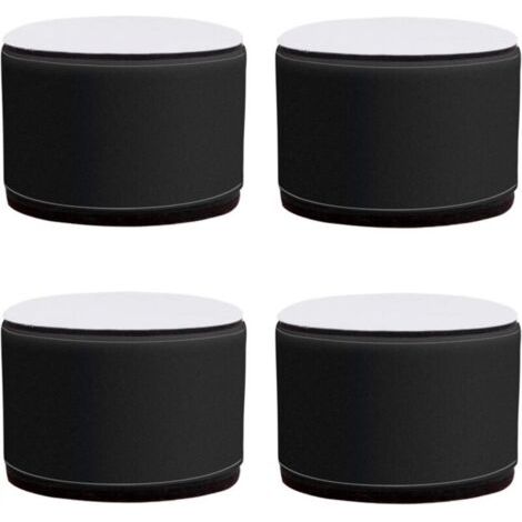 Meubles Jambes4 Meubles de Meubles Tapis Rond Table Basse Pieds Canapé Pied Tapis de Pied Armoires de Ménage Et de Lits Pieds D'Élevage de Pieds Avec Auto-Adhésif/Black/5X6Cm (1/5)