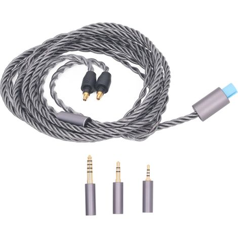 Ersatzkabel aus 4-adrigem Silberkupfer mit 3,5-mm-, 2,5-mm- und 4,4-mm-Steckern für Sennheiser IE40 Pro (1/5)