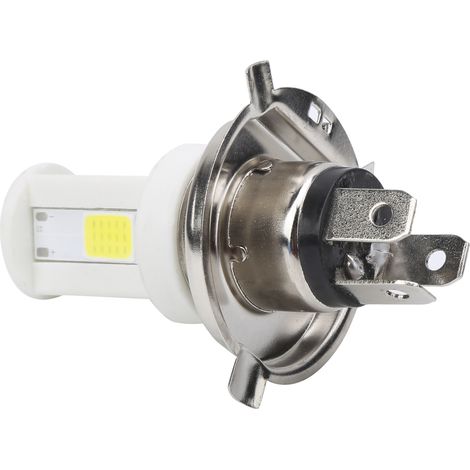Phare Moto LED H4 1080LM 6500K, Ampoule Haute/Basse Poutre 9-12W, Éclairage Blanc pour Motocyclette (1/5)