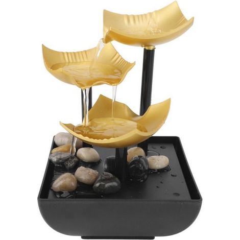Fontaine de bureau décorative - Ulisem - LED - USB - 3 niveaux (1/5)