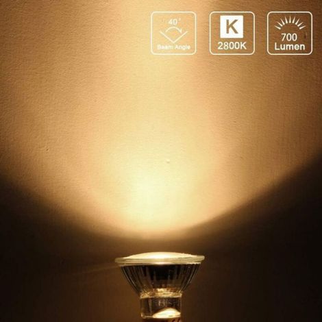 Ampoules halogènes GU10 - - Lot de 6 - 50W - 700 lm - 2800K dimmable (1/4)