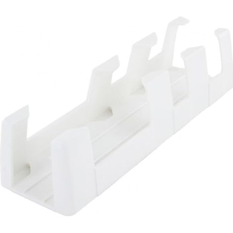 Lot de 2 supports muraux pour multiprise - Blanc - Pour multiprises jusqu'à 5 cm de large - En plastique (1/5)