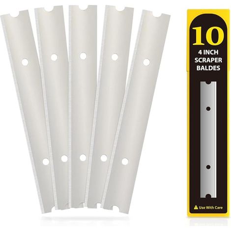 Lames pour Grattoir, à Industry, Rechange Lame, Vitre, Colle, Carrelage de fenêtre, Miroir, Acier Inoxydable (1/5)