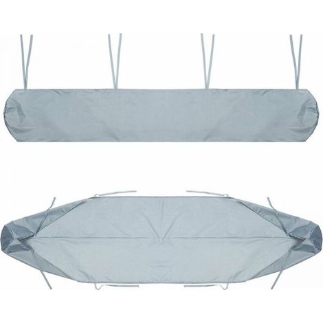 1PC 4m Awning Cover Bag(Grey), Black Patio Awning Dust Cover Storage Bag for Yard and Garden (1/4)