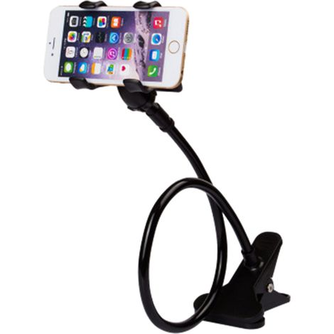 Support universel pour téléphone portable, support ergonomique, cadre flexible à long bras articulé, idéal pour le bureau à domicile ou la chambre.