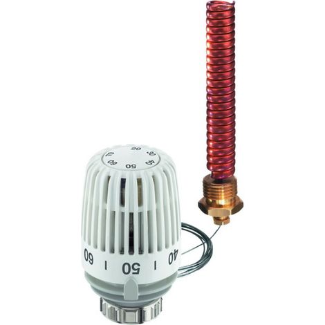 HEIMEIER Cabezal termostático K con sensor de inmersión en espiral, 20-70 grados C, 6672-00.500