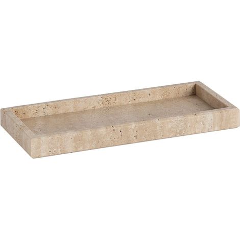 ANDREA HOUSE AX24153 Bandeja rectangular de mármol travertino - ref: AX24153