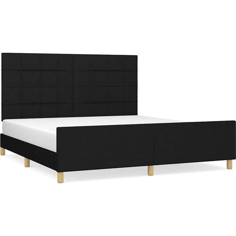Maison Exclusive - Giroletto senza Materasso Nero 180x200 cm in Tessuto (1/5)