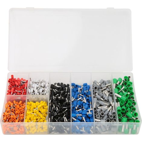 Lot de 1200 pièces Embouts de Fil Manchons à Sertir Isolés Connecteur Électrique pour Câblage (1/5)
