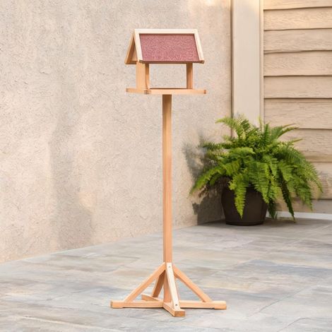 Cage pour oiseaux bois naturel en bois de sapin 55 x 55 x 144 cm (1/5)