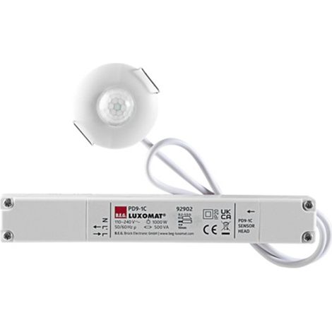 Mini detector de movimiento para empotrar en techo PD9-1C-FT de Luxomat (1/3)