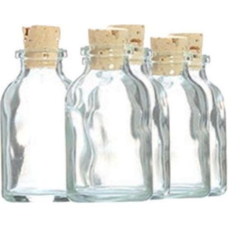 Set di 5 mini bottiglie Graine-creative vetro 6 cm