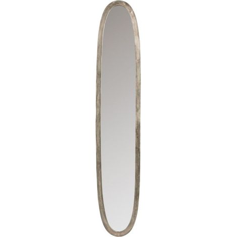 Miroir Déco Ovale "Antique" 179cm Gris