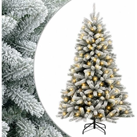 Albero di Natale Artificiale con Rami Pieghevoli 120 cm 150 LED vidaXL (1/5)