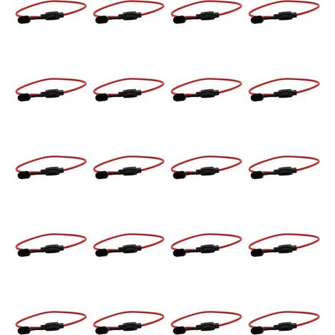 Convient aux porte-fusibles à lames étanches et enfichables câblés de 20 pouces, adaptés aux petites voitures.