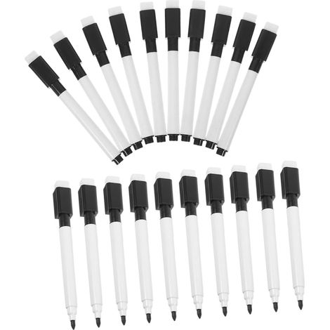 de 24 marqueurs pour tableau blanc effaçables à sec avec