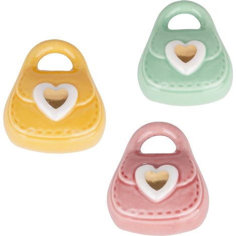 Etm Borsetta Magnete Porcellana 6 cm 3 Colori Assortiti