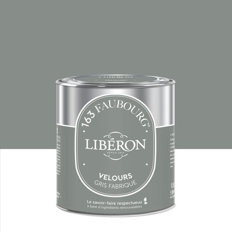 LIBERON Peinture gris fabrique multisupport 163 faubourg LIBÉRON velours 0.5 l