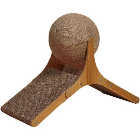 Kratzbaum in Form eines Riesenrads, Kratzball, verschleißfester Krallenschärfer, lustiges Katzenspielzeug (1/5)