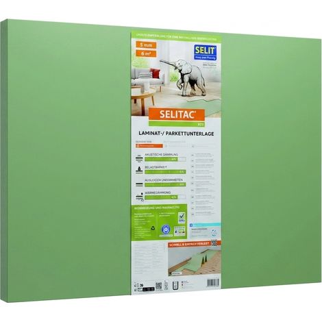 Selitac Trittschalldämmung Parkett- & Laminat Eco 5 mm 6 m²