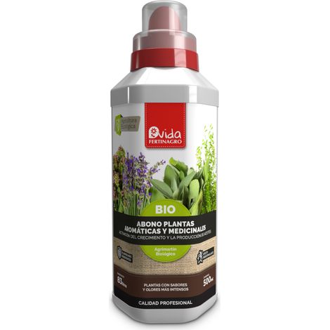Abono plantas aromáticas y medicinales BIO Fertinagro 500 ml (1/4)