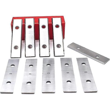 10 grattoirs en carbure de tungstène 50 x 12 x 1,5 mm, lames de rechange robustes à double tranchant pour P (1/5)