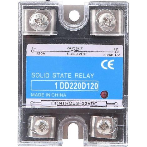 Halbleiterrelais DC DC SSR Eingang 3-32VDC Last 5-220VDC Steuerrelais (120A)