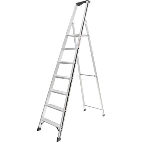 Hymer Stufenstehleiter 7Stufen Standhöhe 1,58m 7 Stufen Standhöhe 1,58 m (1/5)