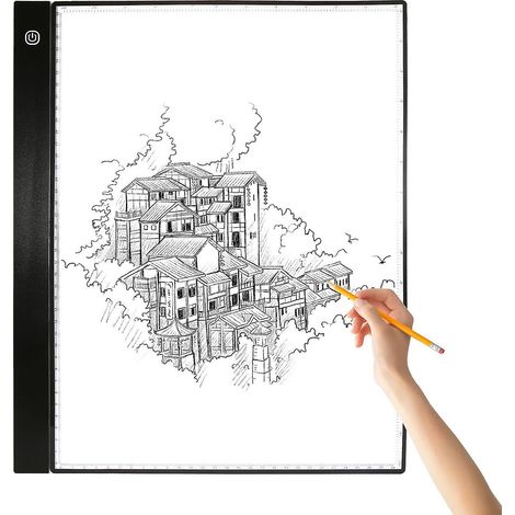 A3 LED Tracing Light Box Pad Graphic Tablet 4mm Ultra-Thin Drawing Board Copyboard 3 Levels Dimming