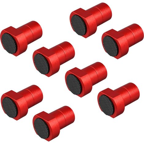 Lot de 8 rouge 20 mm colliers de serrage en alliage d'aluminium pour établi de travail du bois, accessoire