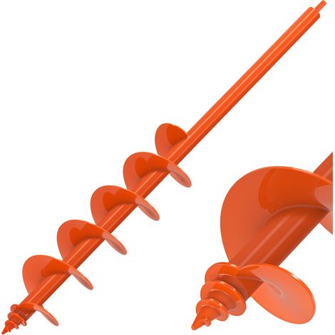 Foret fileté pour plantation, tarière de 10,2 x 81,3 cm pour creuser des trous avec vis autotaraudeuse, foret tarière de jardin robuste de 3 mm pour plantation, bulbes de terre pour perceuse (1/5)