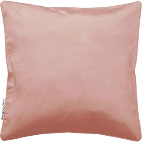 Housse de Coussin "Shana" 40x40cm Rose Poudré (1/4)