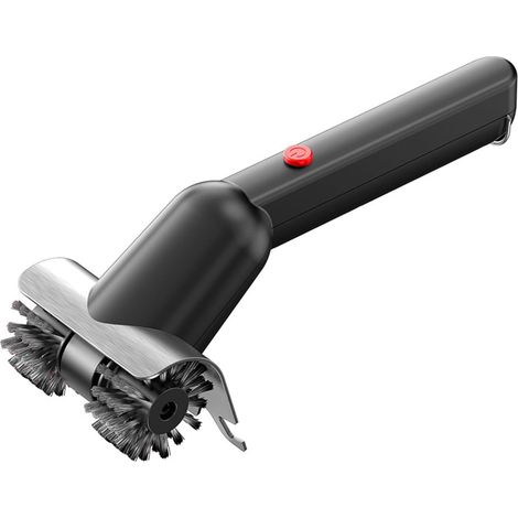 Brosse de barbecue électrique en acier inoxydable 2600 mAh avec pulvérisation d'eau et lumière LED 100 minutes d'autonomie rechargeable pour barbecue 2 modes de vitesse Brosse rotative résistante à la (1/5)