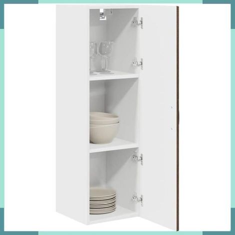 885462 Armoire de cuisine avec étagère Chêne brun 30 x 31 x 100 cm (1/5)