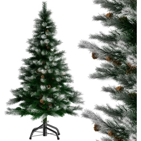 Casaria – Sapin de Noël artificiel neige 180 cm – 810 branches en PVC – Support inclus – Décoration festive pour intérieur (1/5)