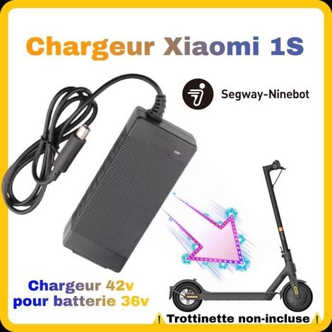 Chargeur 42V pour batterie 36V compatible Xiaomi M365, G30, 1S, Trottinette électrique (1/2)