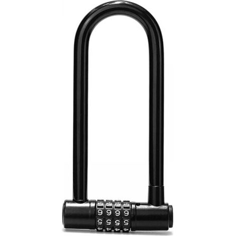 Bike Lock with 4-Digit Code - 18cm Waterproof Resettable Combination Bicycle Lock - Anti-Theft Protection for Electric Scooters, Gates, Sheds, and Lockers YMYNY (1/4)