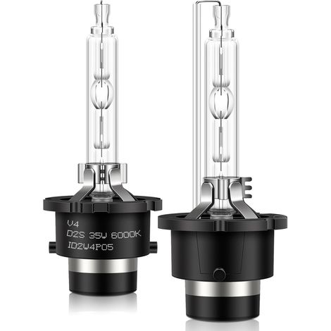 2pcs D2S Xénon HID Ampoules Voiture 6000K 35W Diamond Blanc Froid Ampoule Décharge au Xénon Remplacer HID Kit de Conversion Ultra Lumineux Phares (1/5)