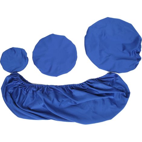 Housse de coussin de protection pour fauteuil dentaire bleu KitM, lavable et très élastique, avec repose-tête. (1/5)
