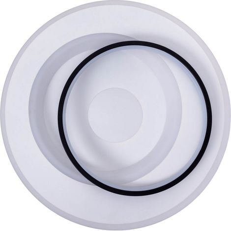 Naeve MALEA Plafonnier semi-encastré à LED intégré à intensité variable, noir, 3 000-6 500 K, télécommande (1/5)