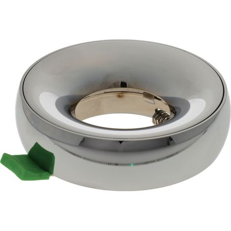 Jandei - Aro fijo semi empotrable para bombilla GU10/MR16 circular cromado