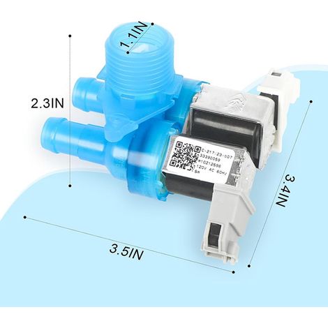 Water injection solenoid valve W10212596/33390059 for washing machines - Universal Parts Inverter (1/4)