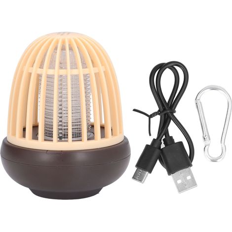Lampe anti-moustique électrique USB rechargeable portable, élégante, décorative, pour l'extérieur, l'intérieur et les voyages. (1/5)