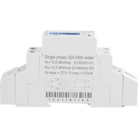 1P LCD Digital Display Single Phase Din Rail Electricity Power Consumption Energy Meter (1/5)