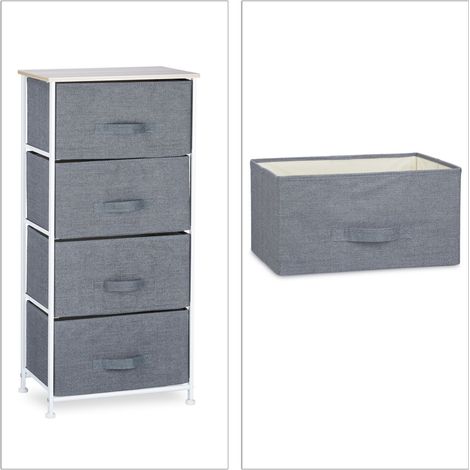 Set di 7 sistemi di scaffali con cassetti pratici portaoggetti da ufficio 95 x 45 x 30 cm in acciaio bianco 130006838