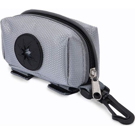 1 paquet de sac poubelle pour animaux, sac de toilettage portable pour chien, simple sac à fermeture en plastique argenté, accessoires pour animaux